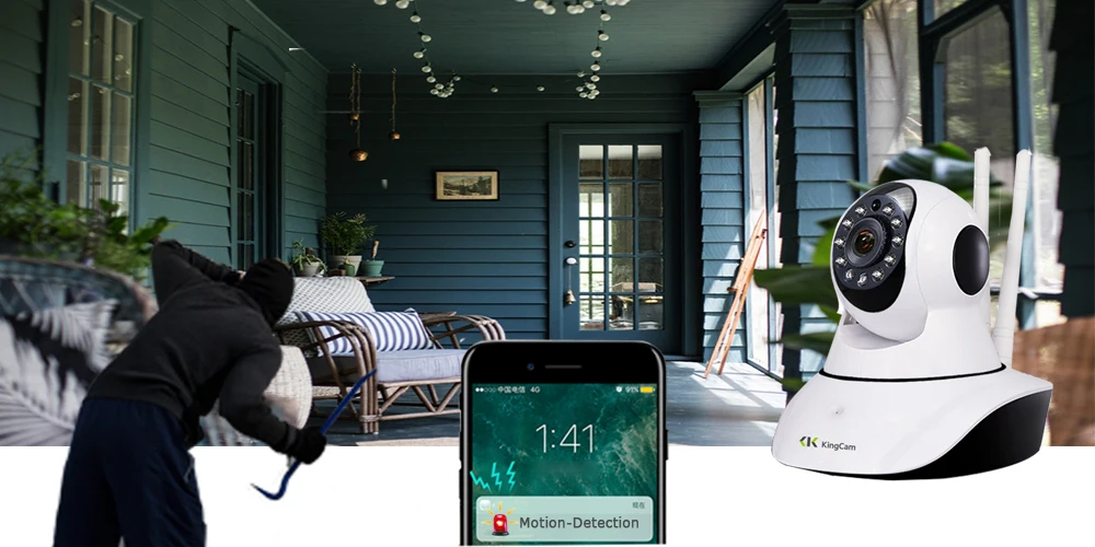 Kingcam HD 360 P Wifi ip камера 1080 градусов вращение ночного видения сетевое наблюдение