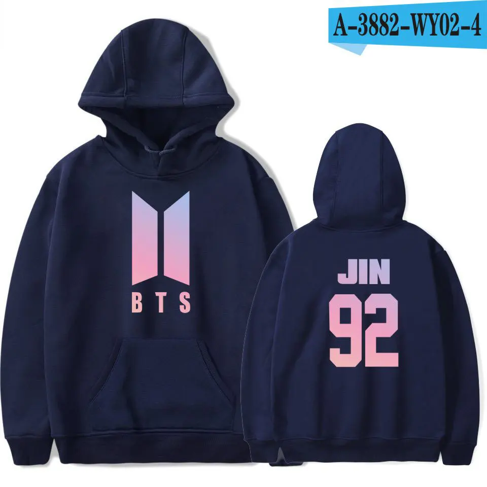 2019 Горячие BTS Толстовка Harajuku для женщин Love Yourself Bts свитшот с принтом Bangtan обувь