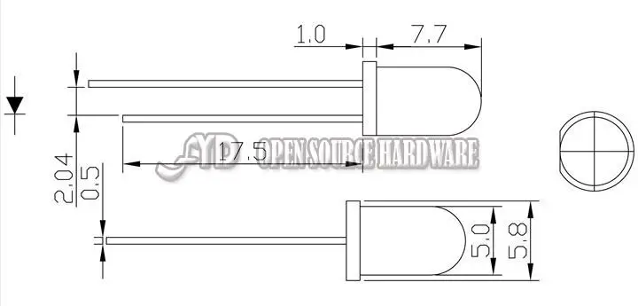 100 шт. новый 5 мм круглый супер яркий синий светильник диод|led light diode|light diode5mm round |