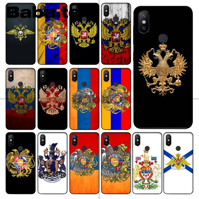 Мягкий силиконовый чехол для телефона с изображением флага России и Babaite для redmi 5plus 5A 6pro 4X note5A Note 4X note6pro 6A