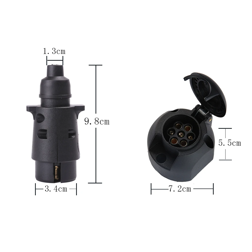AOHEWEI 1 pc 7 Pin Trailer Plastic Plug and Truck Socket 12V Way Standard European Car Connector | Автомобили и мотоциклы