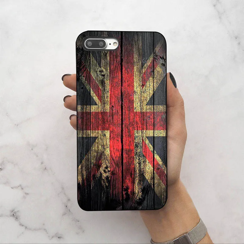 Мягкий силиконовый чехол из ТПУ с британским флагом для iphone XSmax XR XS X 7 7plus 8 6 6s 5