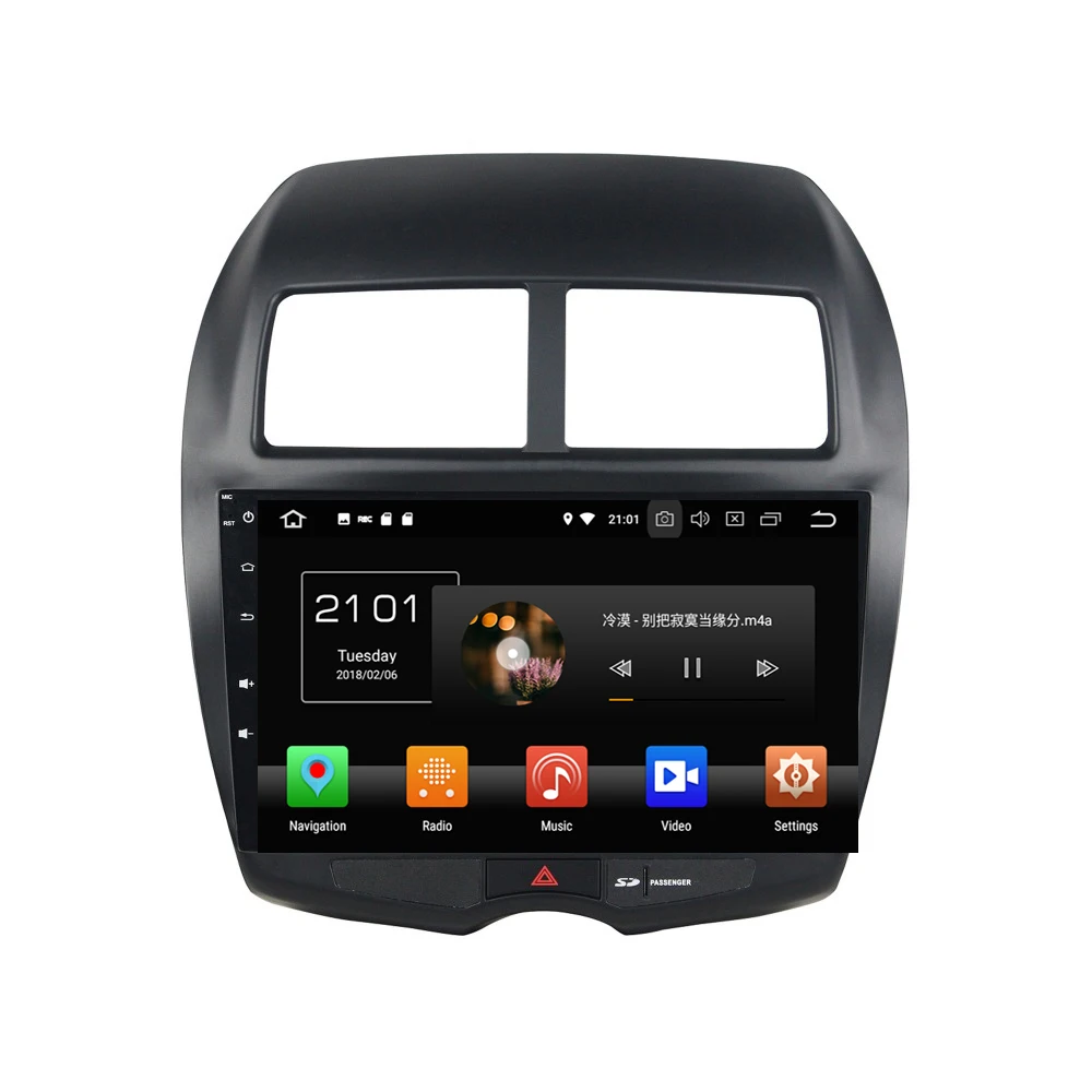 10 1 ''Android 9 0 автомобильный DVD плеер gps навигация Радио для MITSUBISHI ASX 2010 2011 2012 BT wifi 4G