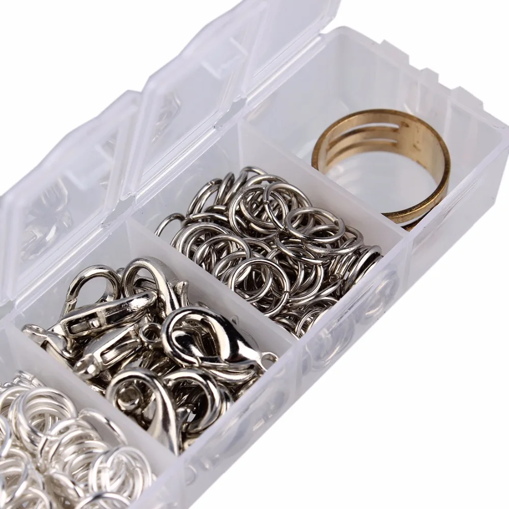 1 Box Handmade Open Jump Rings Split Rings/Lobster Clasp&ampHooks/Finger Rings/Organizer Plastic Cases DIY Jewelry Findings | Украшения и