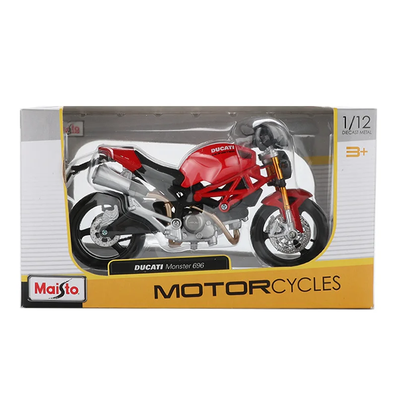 Maisto 1:12 сплав модель мотоцикла Игрушка гоночный автомобиль 696 мотор горный