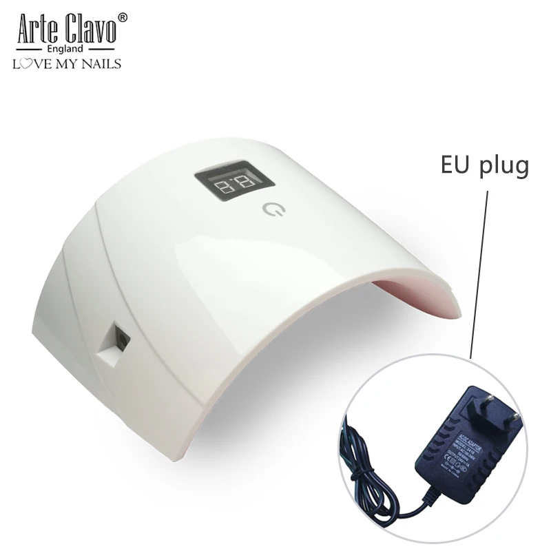 36W-EU plug Lamp Arte Clavo 36 Вт Nagel УФ лампа Сушилка для ногтей Светодиодный лампа для маникюра гель лак для ногтей сушильная машина 30S 60S таймер Гибридный гвоздь светильник - Цвет: 36W-EU plug Lamp