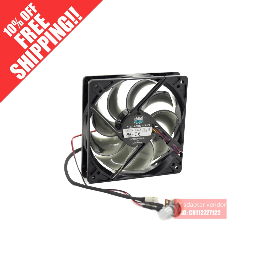 Новый Кулер Master CPU 12 см тихий 4 проводной ШИМ Вентилятор охлаждения|cooling fan|cooler master