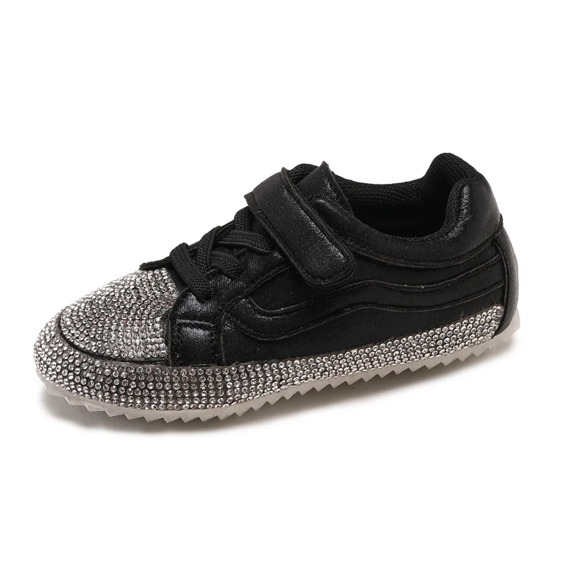 Mumoresip Fashion Tide Girls Shoes Boys Casual Sneakers Rhinestone Students Pupils Sports For Big Kids Soft Comfortable | Детская одежда