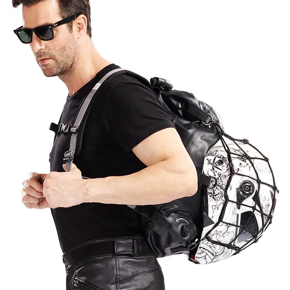 

DUHAN Motorcycle Bag Waterproof Motorcycle Backpack Touring Luggage Bag Motorbike Helmet Bags Moto Magnetic Tank Bag
