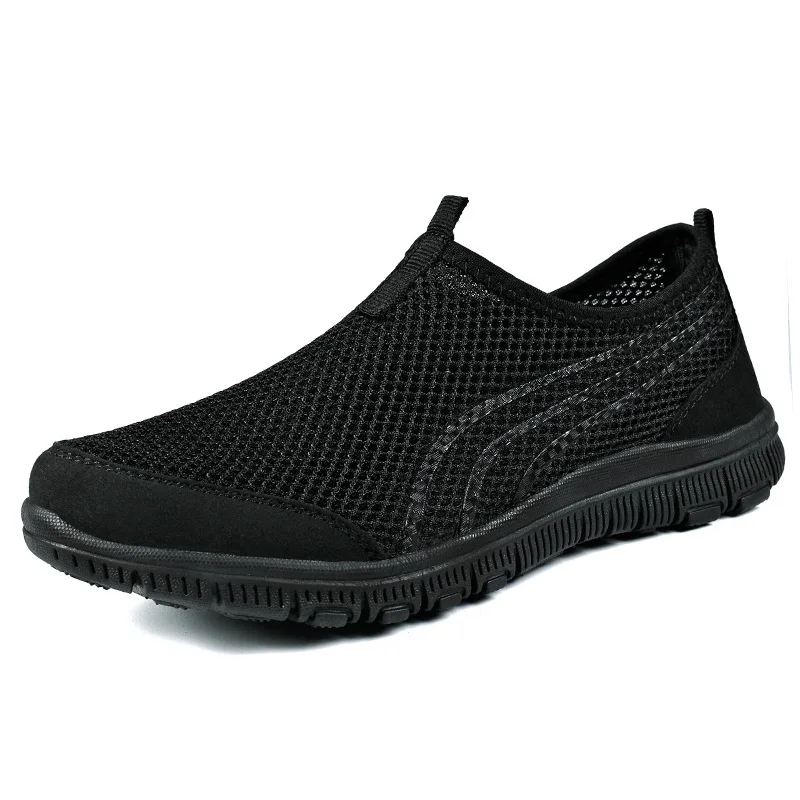 FB002-all black LEMAI Для мужчин обувь модные tenis feminino светильник туфли из дышащего сетчатого материала; женская обувь на каждый день; Женские кроссовки быстрая - Цвет: FB002-all black