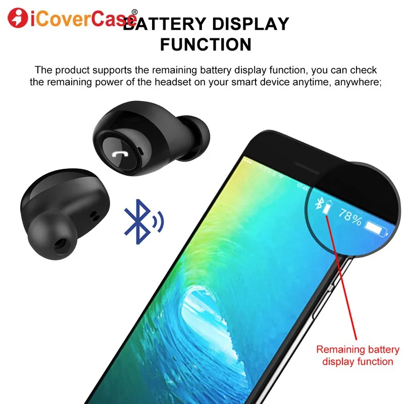 Bluetooth наушники Twins с зарядным устройством беспроводные микрофоном для Samsung Galaxy S10