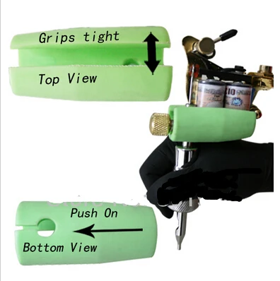 

High Quality Tattoo Grips Free Shipping! Professional Silicone Machine Grips Set Supply for Machine Gun Tip Tattoo & Body Art