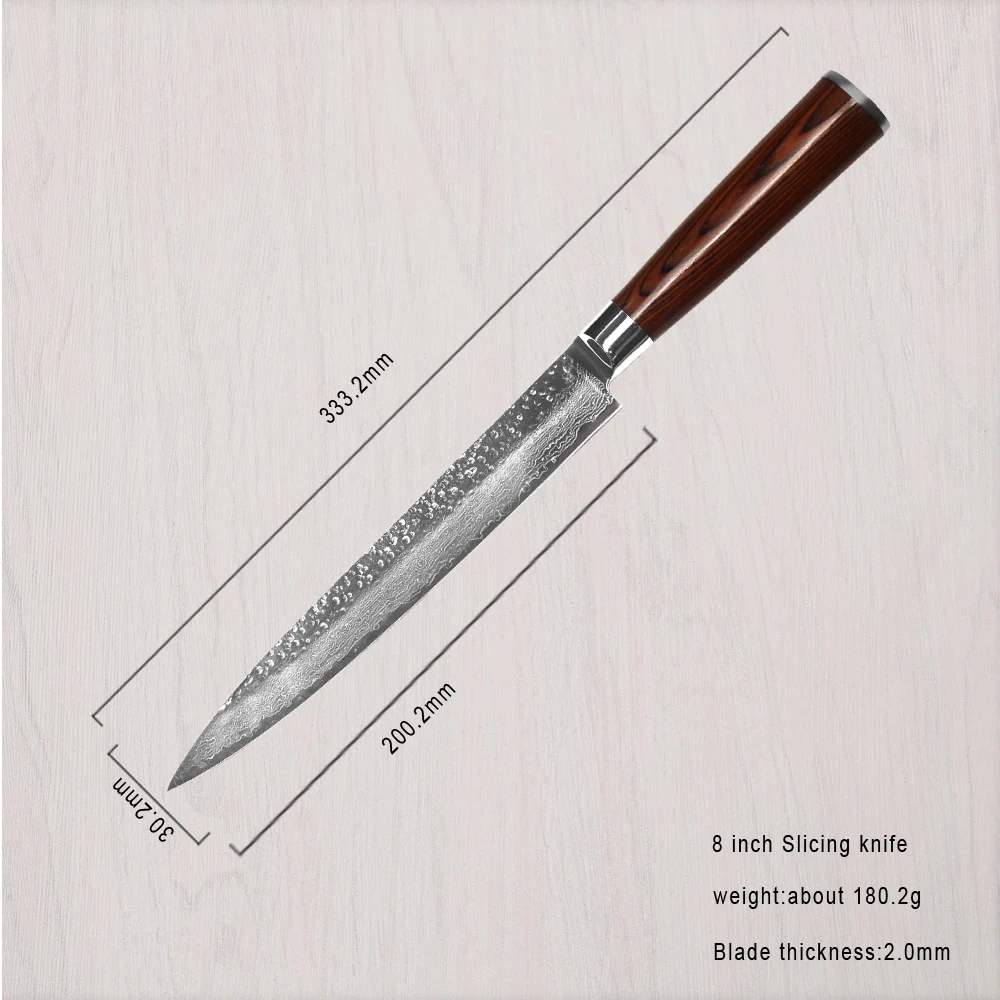 High End набор ножей из дамасской стали 8 &quot8&quot 5 &quot3 5&quot для нарезки хлеба нож