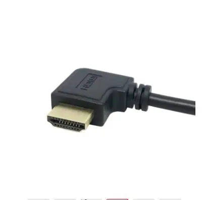 HDMI 1 4 19pin Ethernet и 3D Тип A левый Угловой 90 градусов к женскому удлинительному кабелю 0