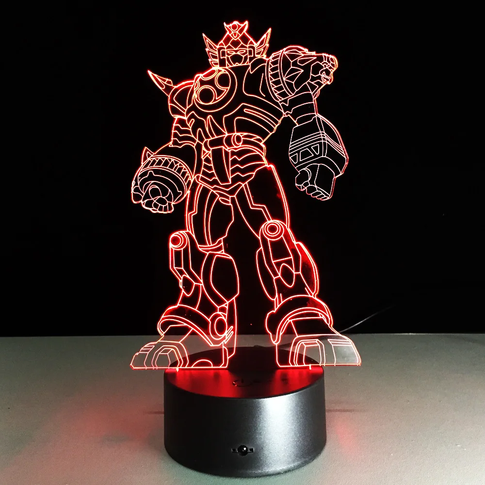 Новые классные аниме преобразования 3D лампа детские игрушки Фигурки с мистером
