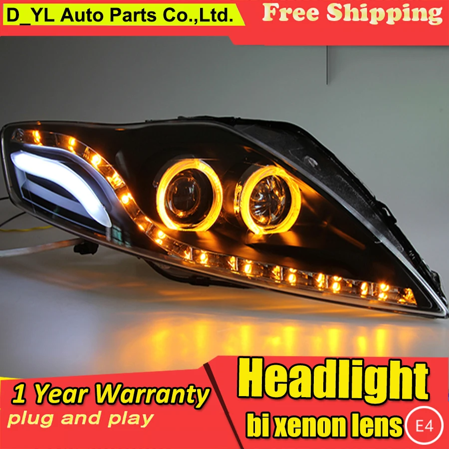 DY_L стильный головной фонарь для Ford Mondeo светодиодный фонарь Mondeo 2007-2012 DRL H7 D2H Hid опция Ангел глаз биксеноновый луч