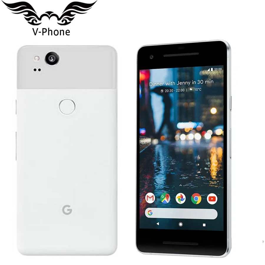 Смартфон Google Pixel 2, 128 ГБ, версия США, 5,0 дюймов, Восьмиядерный процессор Snapdragon 835, 4 ГБ, 64 ГБ, отпечаток пальца, 4G, LTE, мобильный телефон
