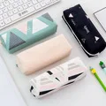 Kawaii прозрачный чехол-карандаш милый портативный большой емкости Водонепроницаемый Косметический мешок ручка Staionery сумка для школьных принадлежностей zakka