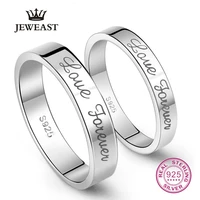 925 sterling silver lovers rings for couple wedding party propose engagement men women unisex gift hot new classic love forever