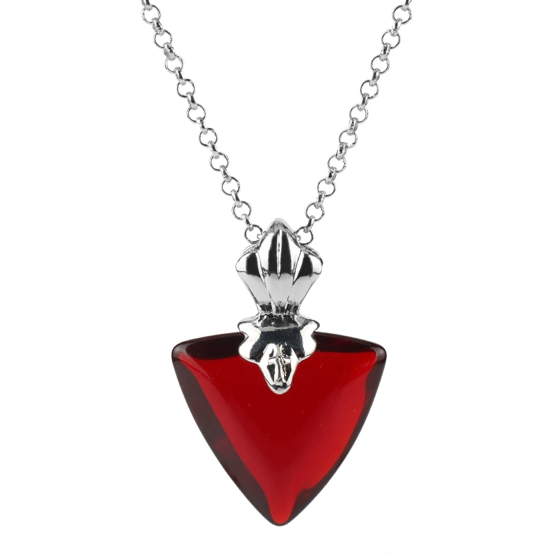 A Fate stay Night Tohsaka Rin, ожерелье для девочек, женское колье, аниме, ювелирные изделия, Красный Кристалл, кулон, ожерелье s, косплей, вечерние аксессуары - Окраска металла: A