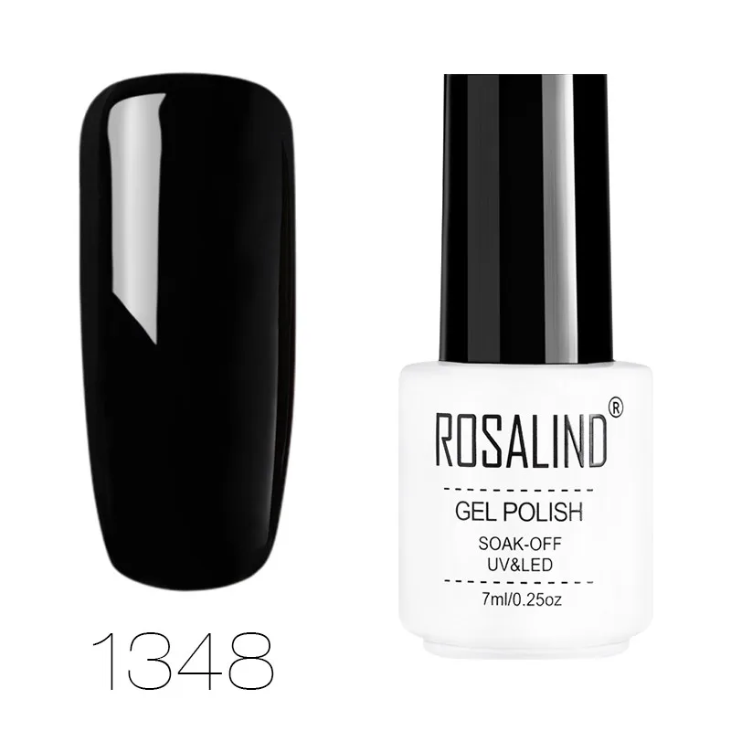 1348 ROSALIND гель 1S Классический белый флакон 60 цветов лак для ногтей долговечный Saok-off УФ-гель лак для ногтей - Цвет: 1348