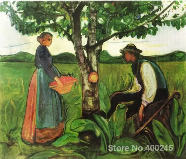 Настенное искусство плодия Edvard Munch Картины Ручная роспись высокое качество|art