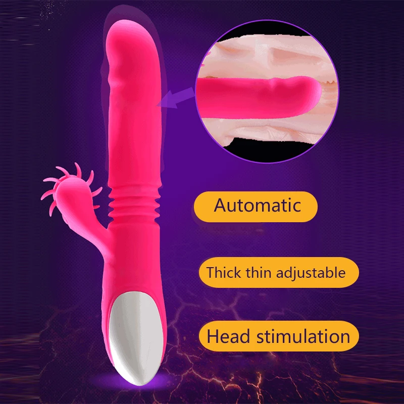 Колесо качения вибратор Телескопический водонепроницаемый G Spot Массаж клитор