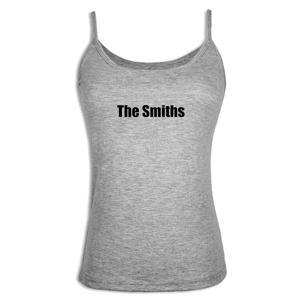 Женские майки Smiths в стиле панк-рок Летние повседневные хлопковые базовые