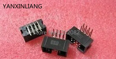 10 шт. 2 54 мм 2x4 DC3 8-контактный прямоугольный Штекерный корпус PCB IDC разъем |