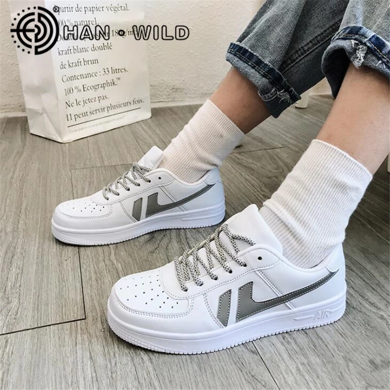 Дышащие женские кроссовки в стиле ретро для скейтборда женская кожаная