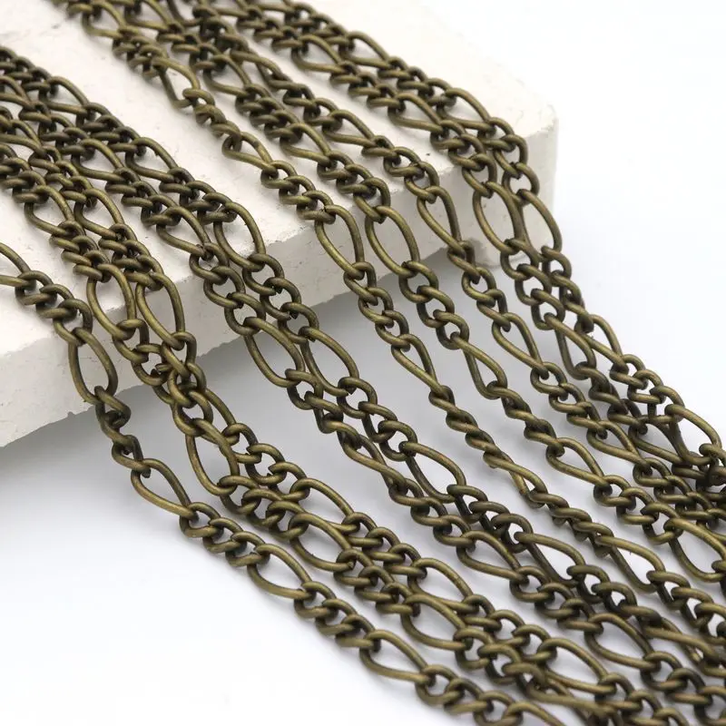 5 Meter Antique Bronze 3:1 Big Small Ring Iron Metal Chain For Making Jewelry Findings Necklace Bracelet Diy Accessories