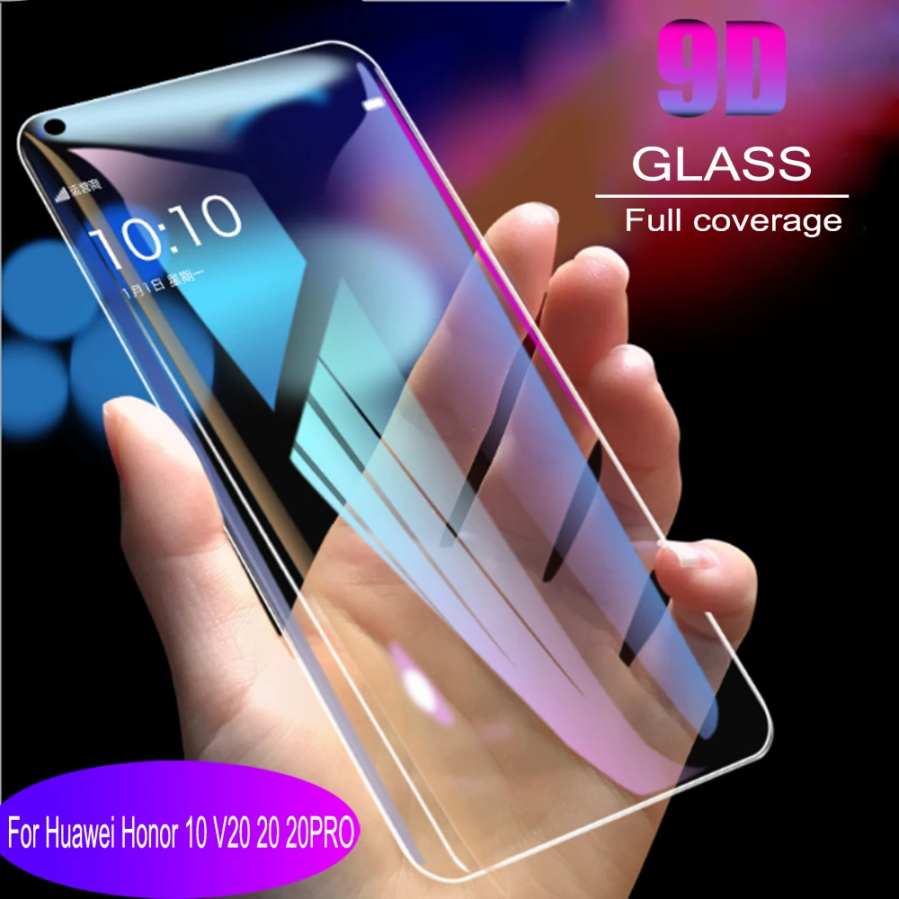 

Защитное стекло 9D для Huawei Honor 10, V20, 20 PRO, 10 шт.