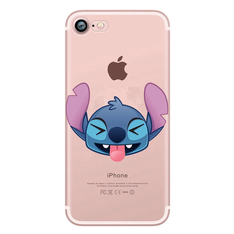 Funny Cartoon Soft Silicone Phone Case For iPhone 5S 6 6S 7 8 Plus X XS MAX XR Cover Capa Coque Smile Love Stitch Unicorn Animal |