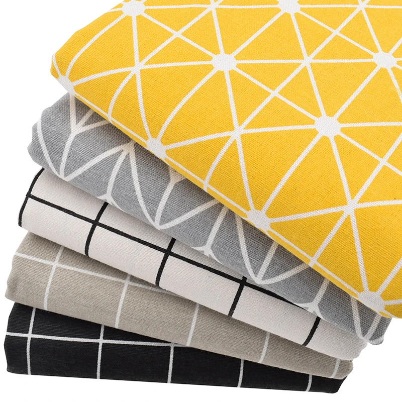 Хлопчатобумажная льняная ткань с принтом для лоскутного шитья стегания сделай