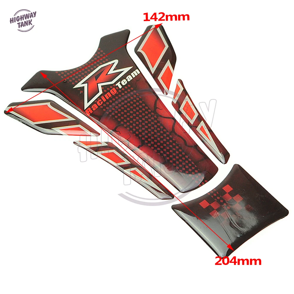 Universal 3D Motorcycle Sticker Gas Fuel Tank Pad Protector Cover Decal Case for Yamaha Honda CB600 650 CBF CBR Tankpad | Автомобили и