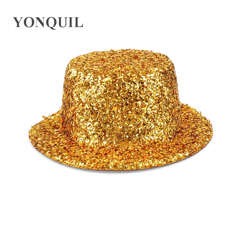 5,"(13 см) 11 цветов BLINGBLING mini top вуалетки шляпы женские вечерние шляпы, аксессуары для волос DIY 12 шт./лот MH008