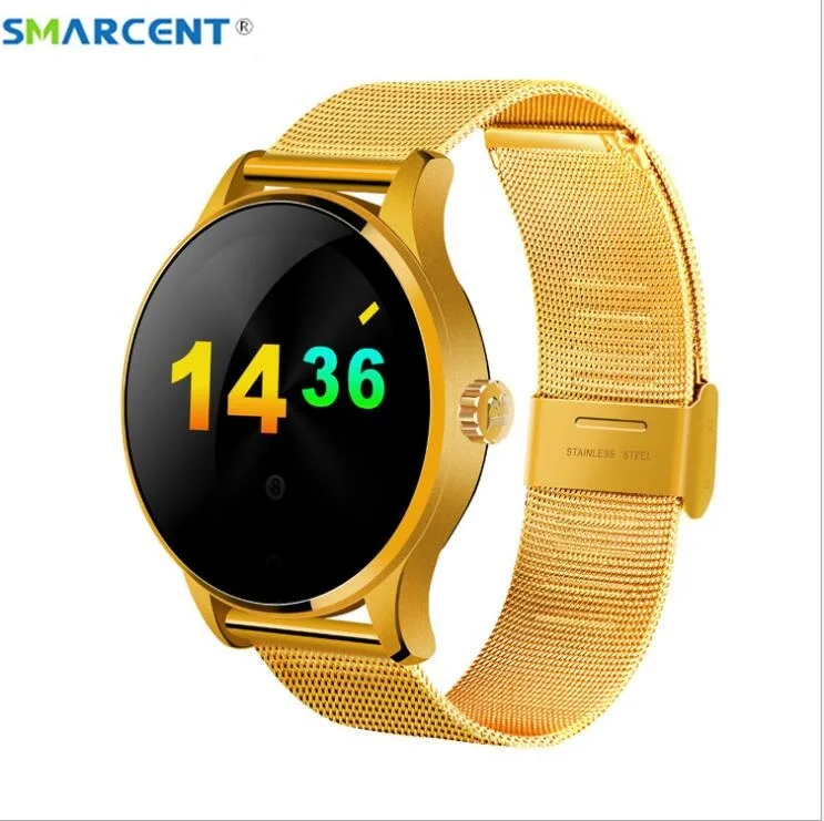 Smrcent K88H Smart Watch 1.22 Inch IPS Round Screen wristwatch Sport Heart Rate Monitor Bluetooth SmartWatch For IOS Android
