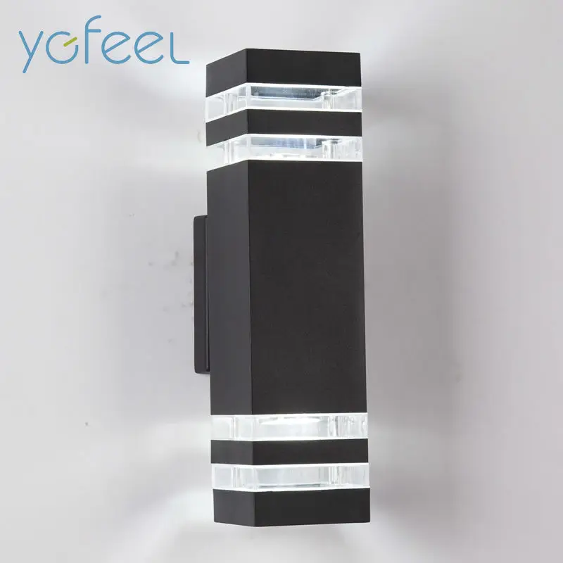 

[YGFEEL] Outdoor Waterproof LED Wall Lamps IP65 AC90-260V With 2pcs*5W LED Bulbs Aluminum Courtyard Garden Porch Corridor Lights