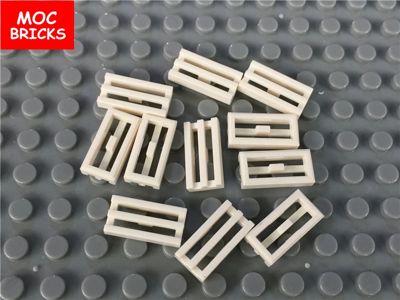 100 шт./лот MOC кирпичная плитка Модифицированная 1x2 решетка с нижним пазом/губа