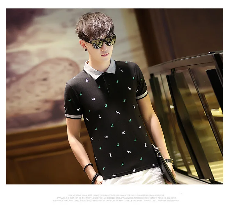 Новая брендовая одежда, мужская рубашка поло, мужская деловая Повседневная однотонная мужская рубашка поло с коротким рукавом, дышащие рубашки поло