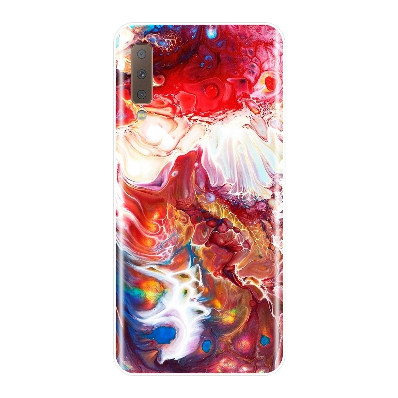 Задняя крышка из ТПУ для Samsung Galaxy A3 A5 2016 2017 A6 A7 A8 2018 мягкий силиконовый чехол с
