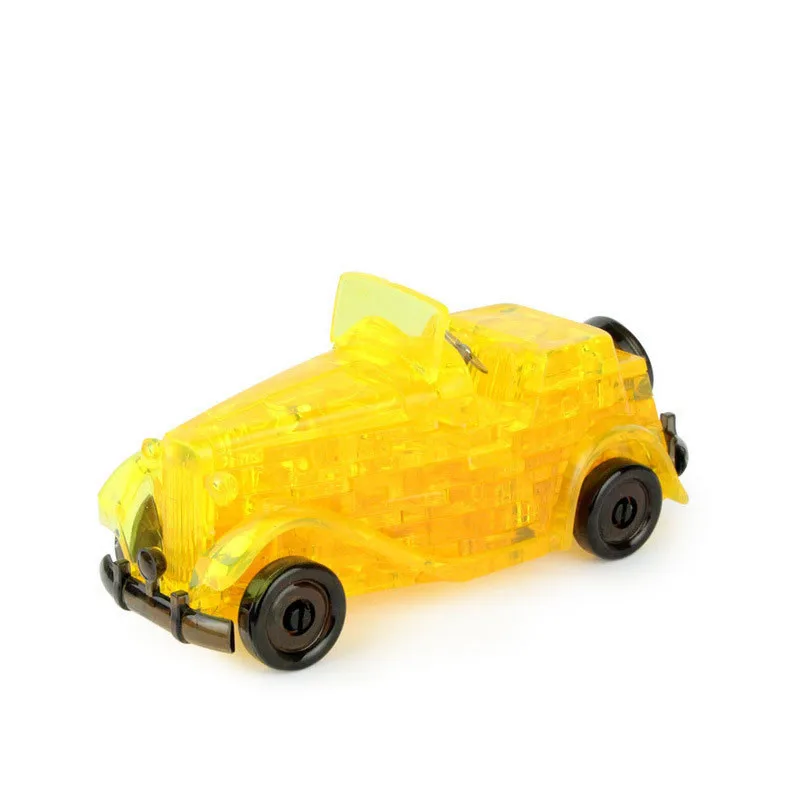 DIY Забавные 3D Хрустальные Пазлы классические автомобили собранные модельные автомобили Пазлы Развивающий Пазл игрушки для детей toy097