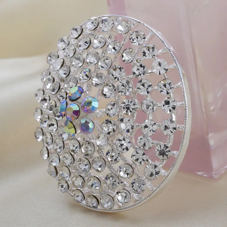 2014 New Dome Round Silver Alloy Rhinestone Flower Brooches pins Women Girl Gift brooch wedding Free Shipping|j_b_003 | Украшения и