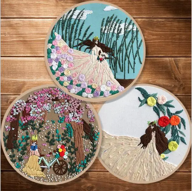 Набор для свадебной вышивки в европейском стиле 20 см|Вышивка| |