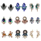 Женские серьги-гвоздики JUJIA, винтажные, с кристаллами