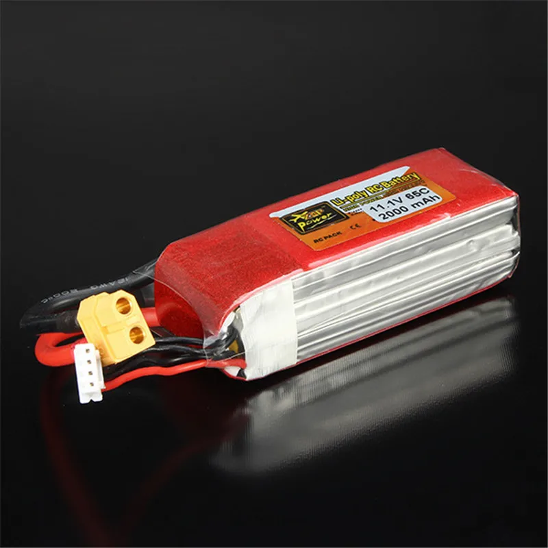 Оригинал Новое поступление перезаряжаемый ZOP Power 11 1 V 2000 mah 3 S 65C Lipo Батарея XT60