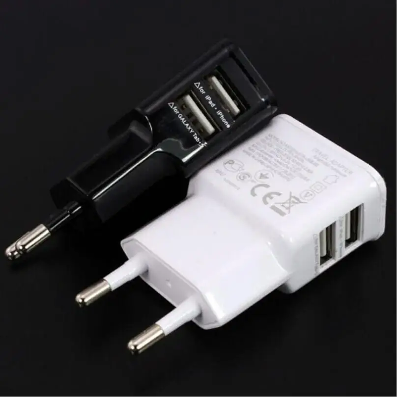 Настенный адаптер питания с вилкой европейского стандарта USB зарядного