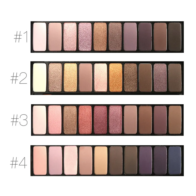Мария айора 10 Цвета тени для век Палитры Glamorous Смоки Тени Shimmer Макияж комплект с