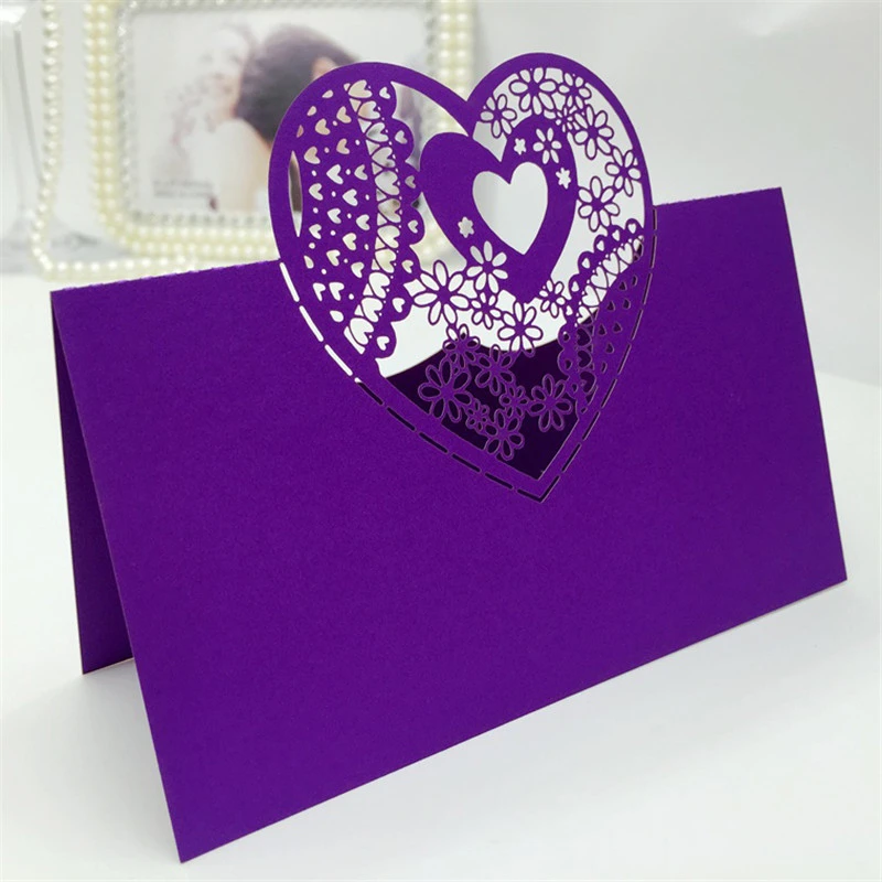 50 шт. лазерная резка название стола место карта свадебное торжество день