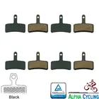 Велосипедные дисковые Тормозные колодки для заднего тормоза, ЧЕРНЫЙ Полимер, 4 пары черного цвета